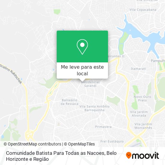 Comunidade Batista Para Todas as Nacoes mapa
