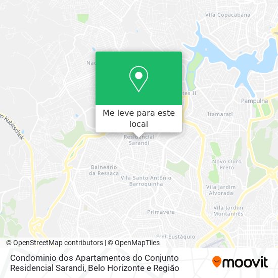 Condominio dos Apartamentos do Conjunto Residencial Sarandi mapa