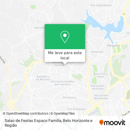 Salao de Festas Espaco Familia mapa