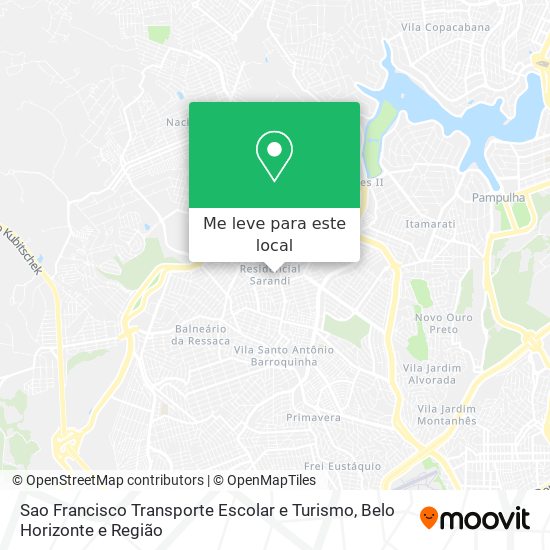 Sao Francisco Transporte Escolar e Turismo mapa
