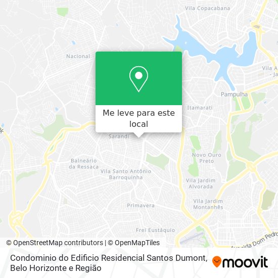Condominio do Edificio Residencial Santos Dumont mapa