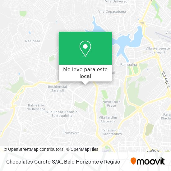 Chocolates Garoto S/A. mapa