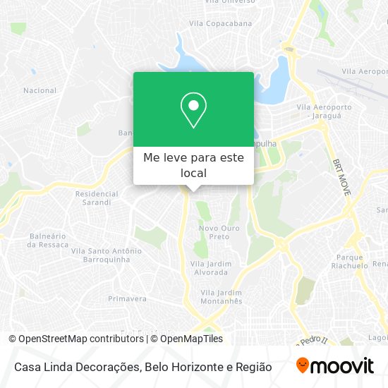 Casa Linda Decorações mapa