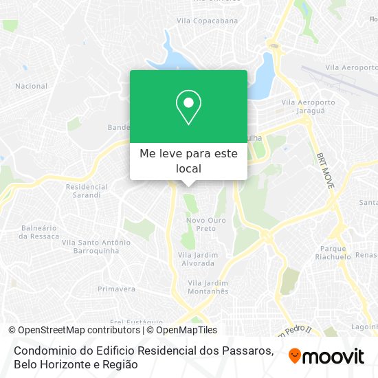 Condominio do Edificio Residencial dos Passaros mapa
