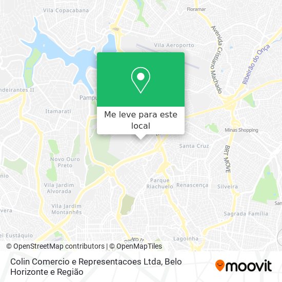 Colin Comercio e Representacoes Ltda mapa