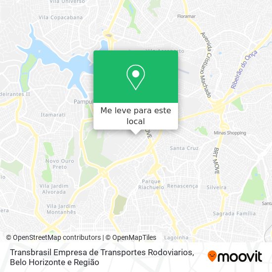 Transbrasil Empresa de Transportes Rodoviarios mapa