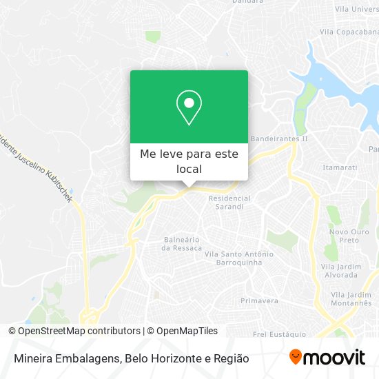Mineira Embalagens mapa