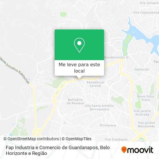 Fap Industria e Comercio de Guardanapos mapa