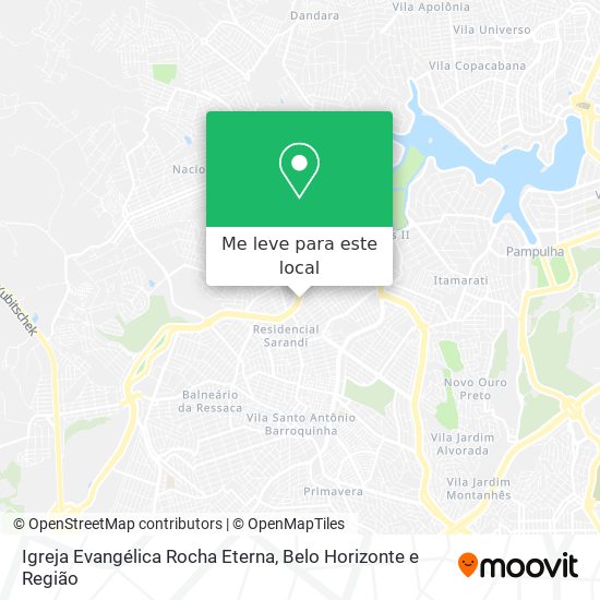 Igreja Evangélica Rocha Eterna mapa