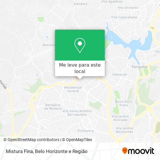 Mistura Fina mapa