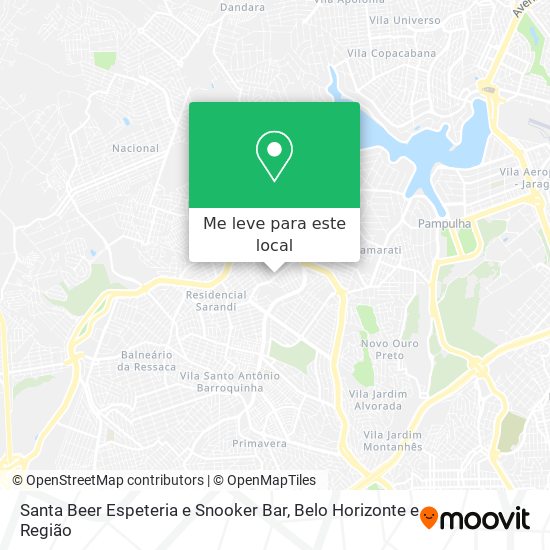 Santa Beer Espeteria e Snooker Bar mapa