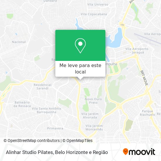 Alinhar Studio Pilates mapa