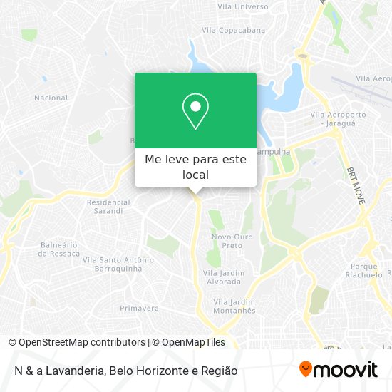 N & a Lavanderia mapa