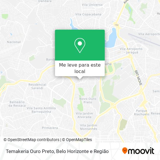 Temakeria Ouro Preto mapa