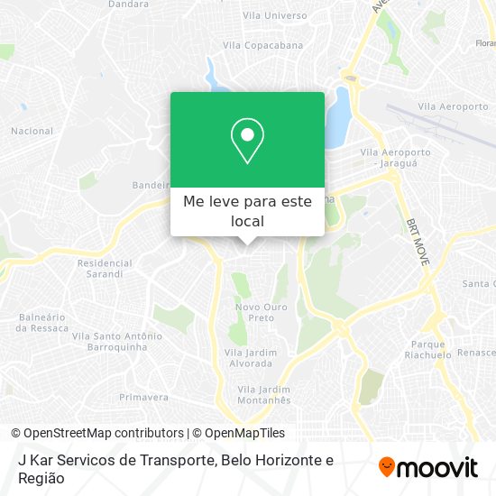 J Kar Servicos de Transporte mapa