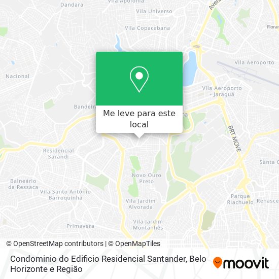 Condominio do Edificio Residencial Santander mapa