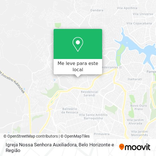 Igreja Nossa Senhora Auxiliadora mapa