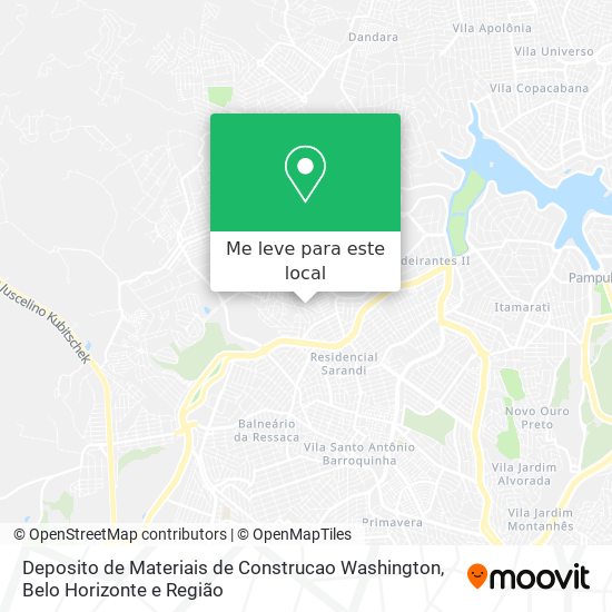 Deposito de Materiais de Construcao Washington mapa