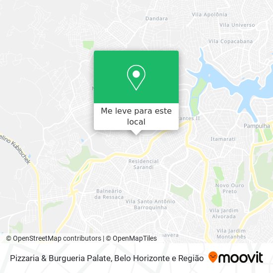 Pizzaria & Burgueria Palate mapa