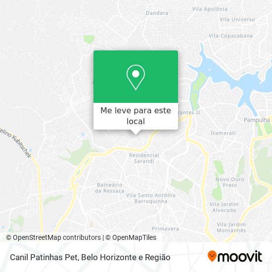 Canil Patinhas Pet mapa