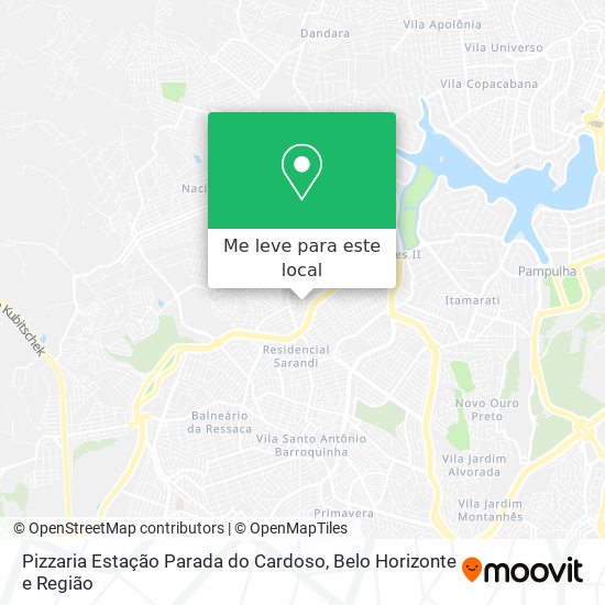 Pizzaria Estação Parada do Cardoso mapa