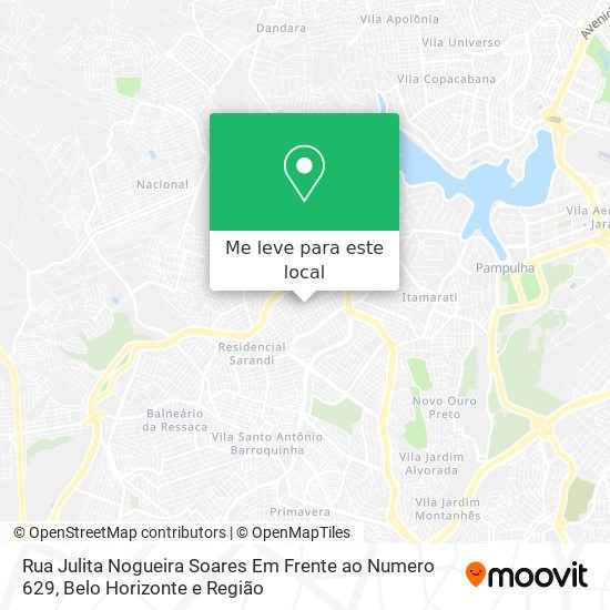 Rua Julita Nogueira Soares Em Frente ao Numero 629 mapa