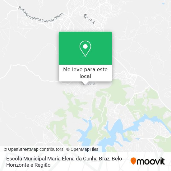 Escola Municipal Maria Elena da Cunha Braz mapa