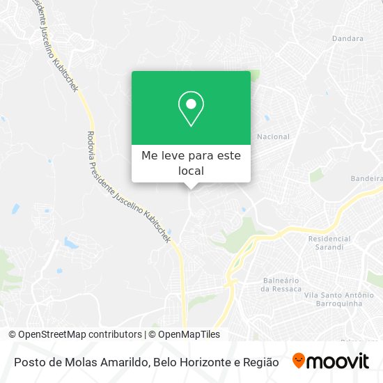 Posto de Molas Amarildo mapa
