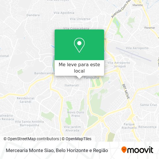 Mercearia Monte Siao mapa