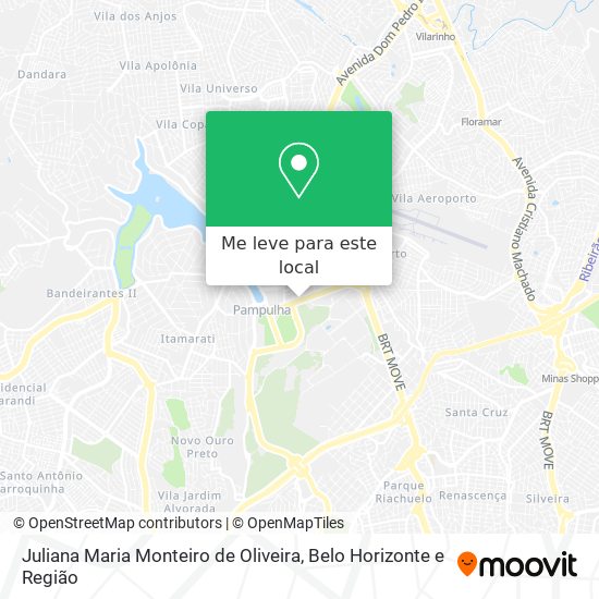 Juliana Maria Monteiro de Oliveira mapa