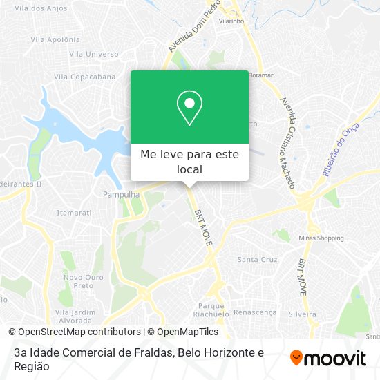 3a Idade Comercial de Fraldas mapa
