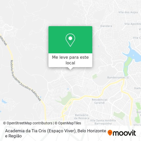 Academia da Tia Cris (Espaço Viver) mapa