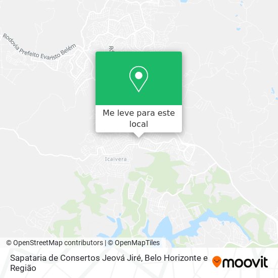 Sapataria de Consertos Jeová Jiré mapa