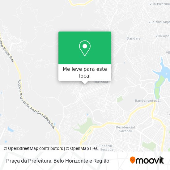 Praça da Prefeitura mapa