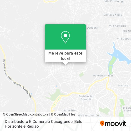 Distribuidora E Comercio Casagrande mapa
