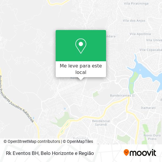 Rk Eventos BH mapa