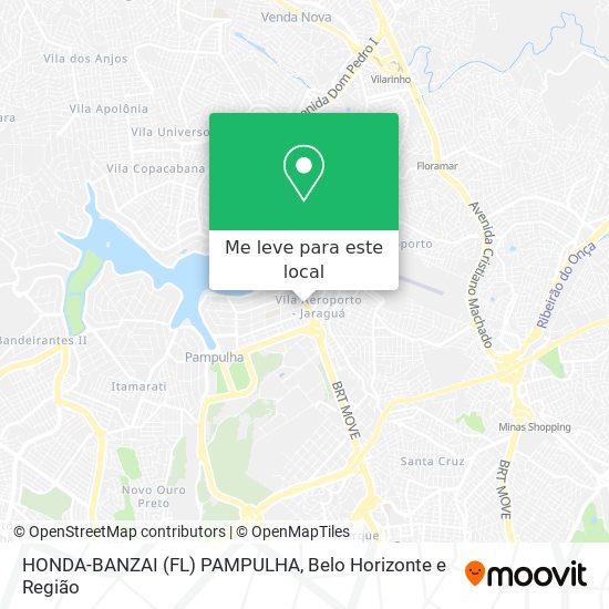 HONDA-BANZAI (FL) PAMPULHA mapa