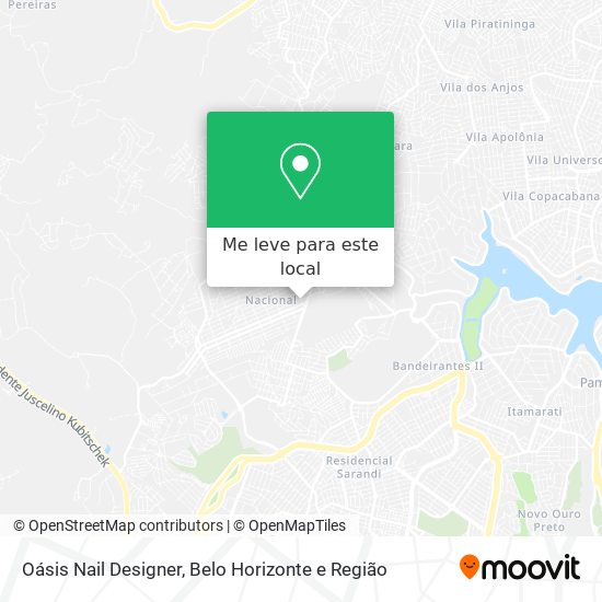 Oásis Nail Designer mapa