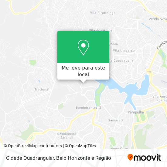 Cidade Quadrangular mapa