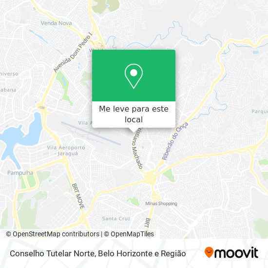 Conselho Tutelar Norte mapa