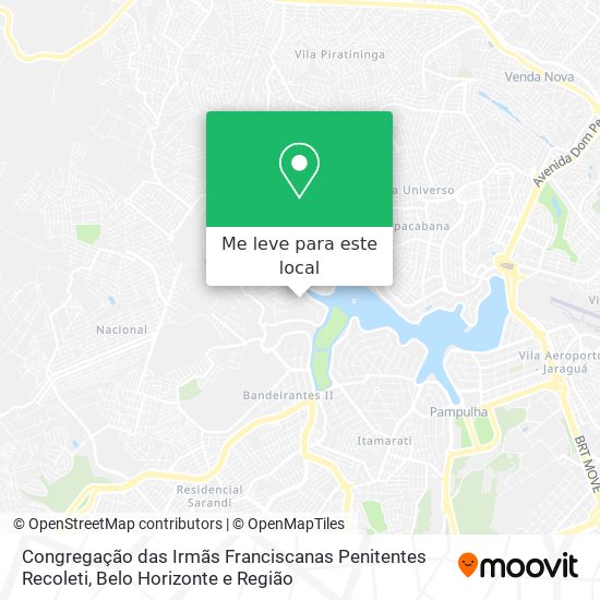 Congregação das Irmãs Franciscanas Penitentes Recoleti mapa