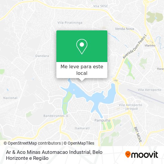 Ar & Aco Minas Automacao Industrial mapa
