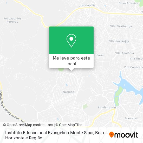 Instituto Educacional Evangelico Monte Sinai mapa
