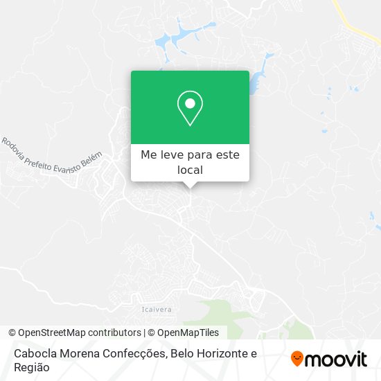 Cabocla Morena Confecções mapa