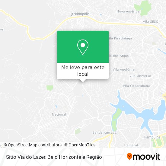 Sitio Via do Lazer mapa