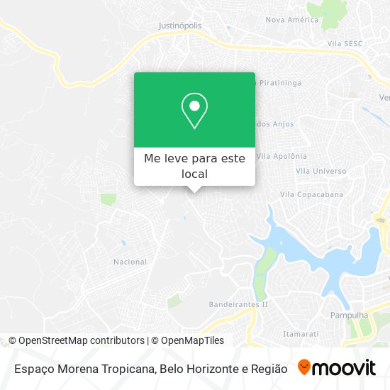 Espaço Morena Tropicana mapa