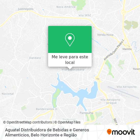 Aguatel Distribuidora de Bebidas e Generos Alimenticios mapa