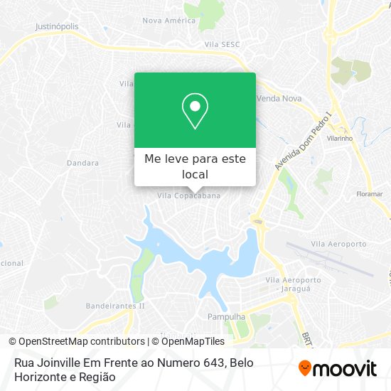 Rua Joinville Em Frente ao Numero 643 mapa