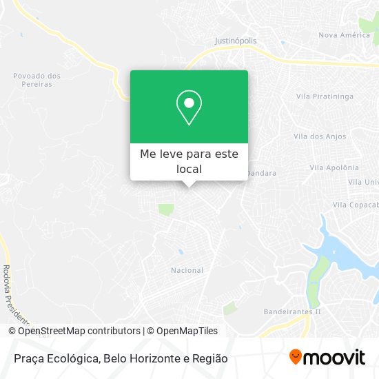 Praça Ecológica mapa