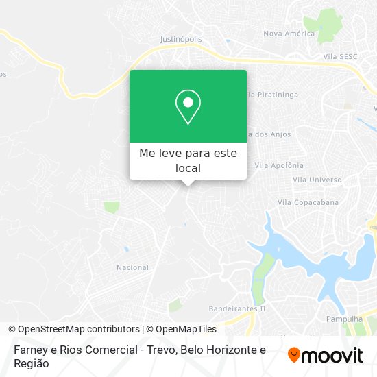 Farney e Rios Comercial - Trevo mapa
